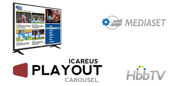 Mediaset rolls out their HbbTV services with Icareus